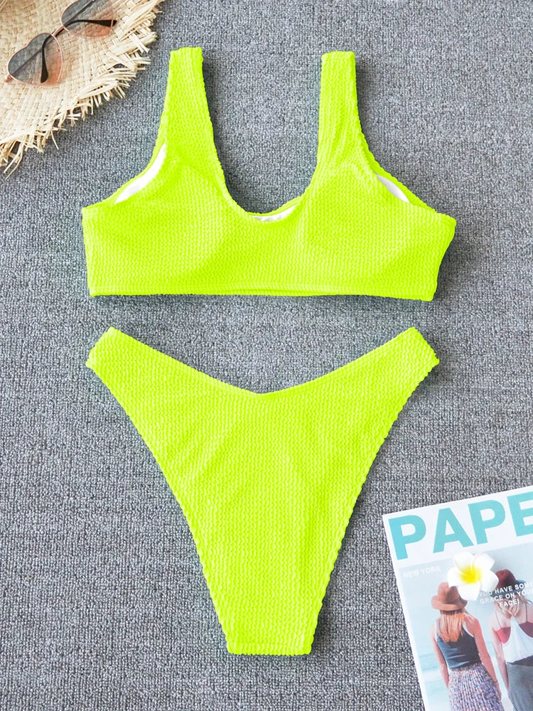 Sexy Bikini 2026 Swimsuit Women Swimwear Push Up Bikini Set Thong Brazilian Bathing Suit Beach Wear Biquini Bather Female