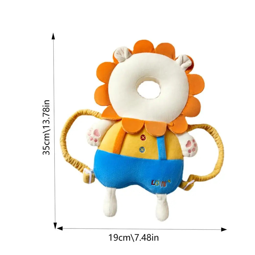 Baby Head Protector Safety Pad Cushion Cartoon Anti Fall Back Pillow Headrest Infant Toddler Baby Protection Backpack by Trenches of Mariana