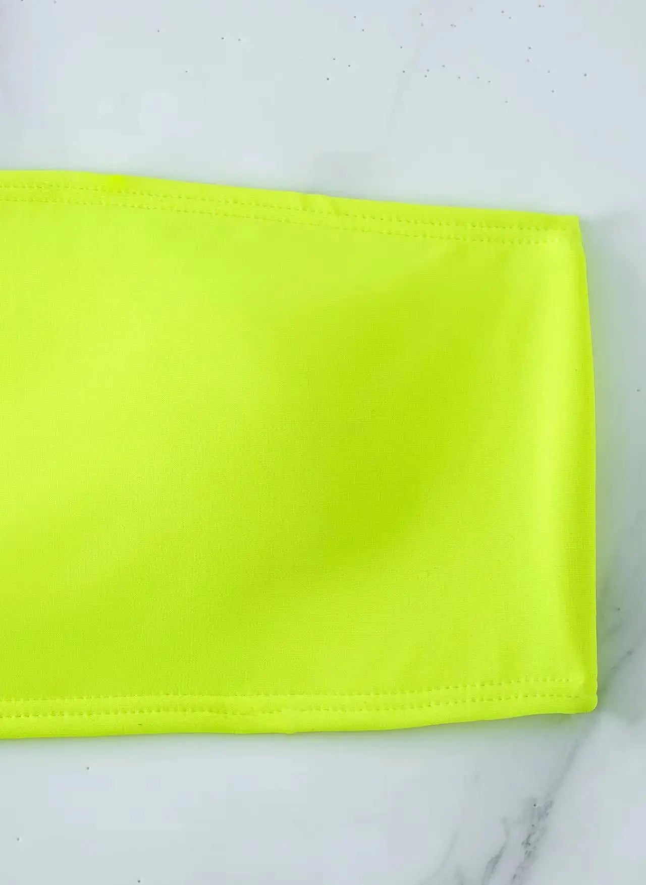 Neon Yellow High Waist Bikini 2026 New Belt Women Sexy Two Piece Swimsuit Push Up
