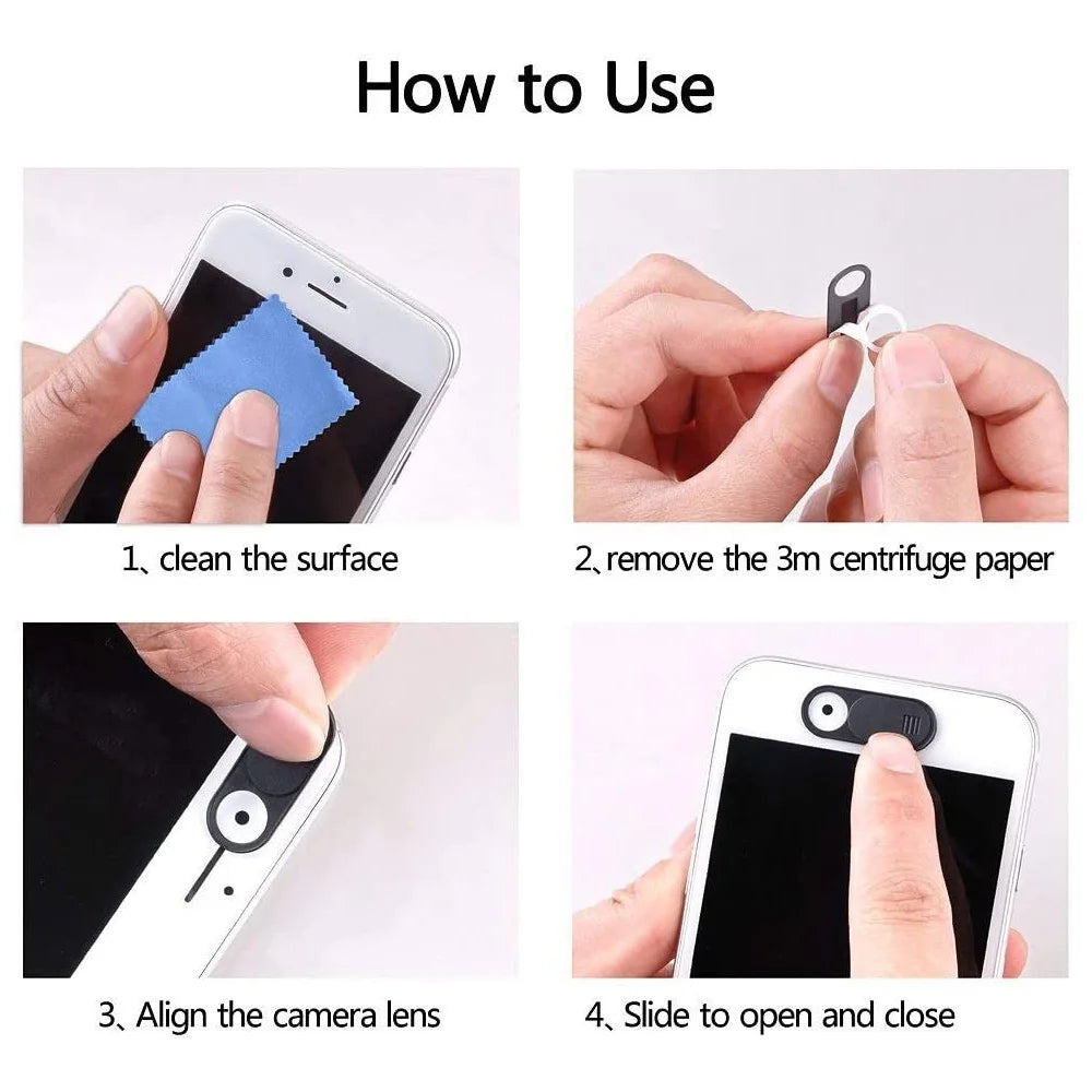 Webcam Cover Privacy Protective Cover Mobile Phone Computer Tablet PC Lens Camera Cover Anti-Peeping Protector Shutter Slider by Trenches of Mariana