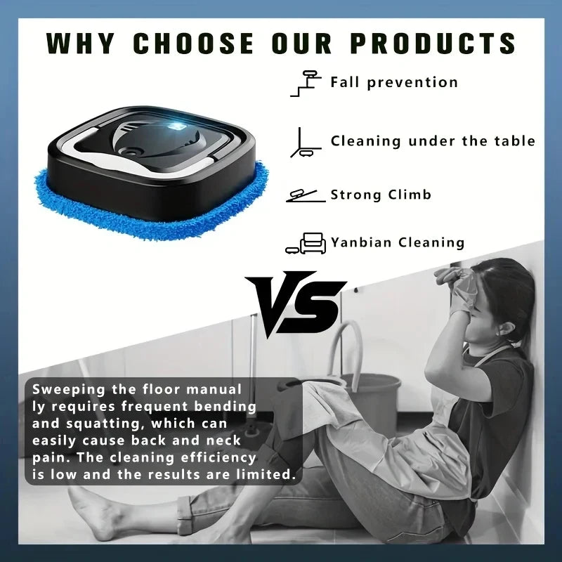 Steam cleaning robot easy to operate direct spray of steam for deep cleaning suitable for pet hair carpets tiles kitchen indoors by Trenches of Mariana