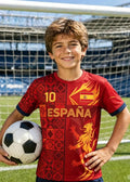 Spain Soccer Jersey 2026, Youth Football Shirt for Boys and Girls, Spain Soccer Jersey for Kids Game Day Gift by Trenches of Mariana
