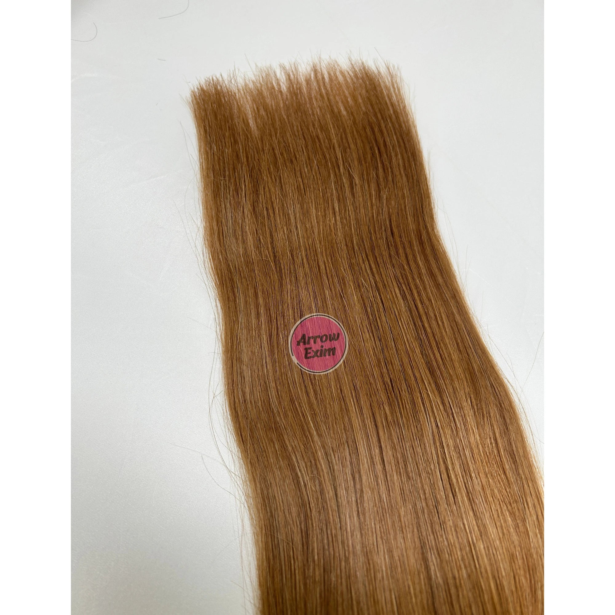 Arrow Exim Honey Blonde Curly Indian Remy Human Hair Extensions Machine Double Wefted Weave Chemically Bleached 100g No Recolor