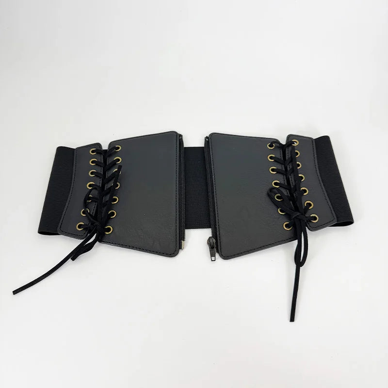 Lace Up Front Corset Belt