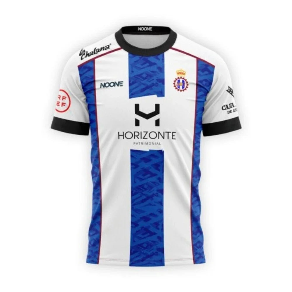 Soccer Jersey - White & Blue with Maroon Trim "HORIZONTE" Sponsor Logos for TRIOCAR High - Quality Football Apparel for Fans by Trenches of Mariana