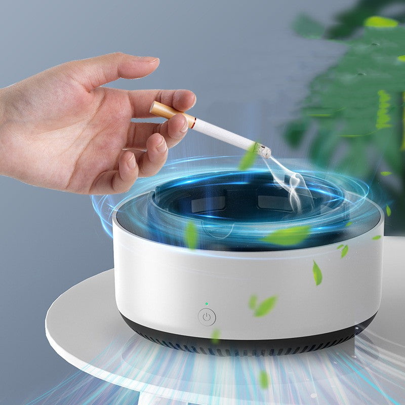 Smoke Removal Air Purification Ashtray Anion Purification Practical Automatic Purifier Ashtray Portable Gadgets For Car Ashtray by Trenches of Mariana