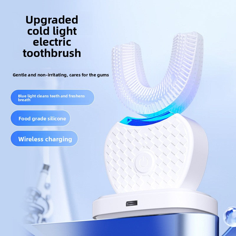U-Shaped Sonic Electric Toothbrush with Charging Base by Trenches of Mariana