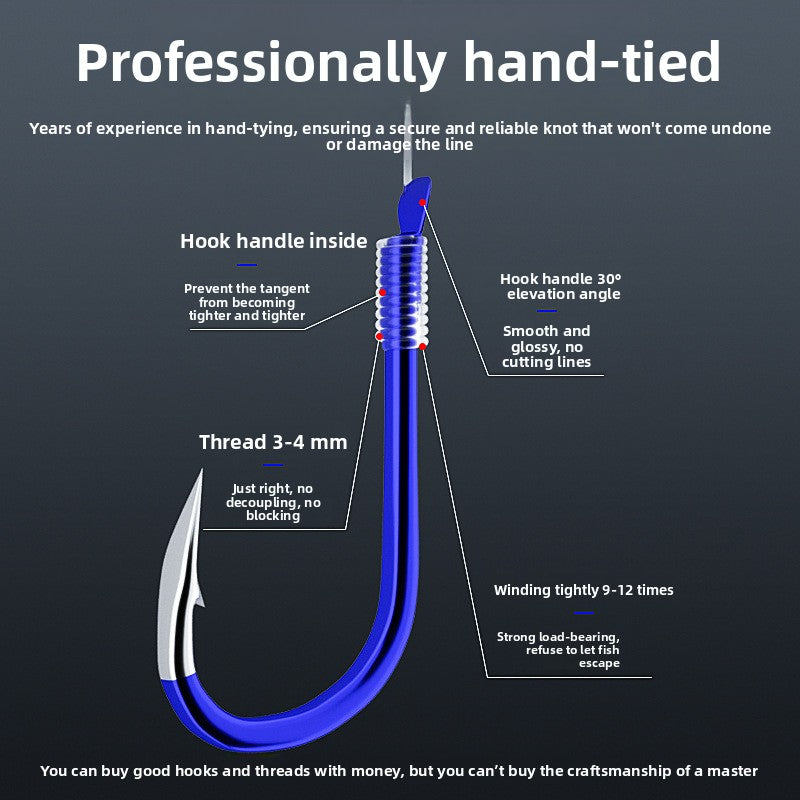 Blue Ghost Tooth Fishing Hook Set by Trenches of Mariana