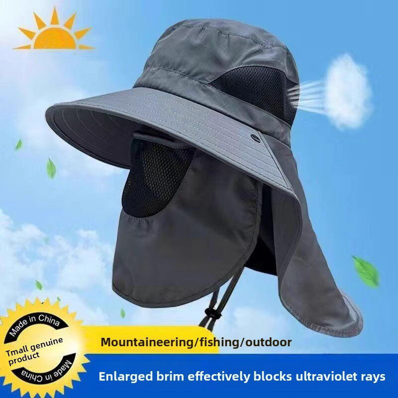 Sun-shading summer hat for men, straw hat for fishing and outdoor hiking by Trenches of Mariana