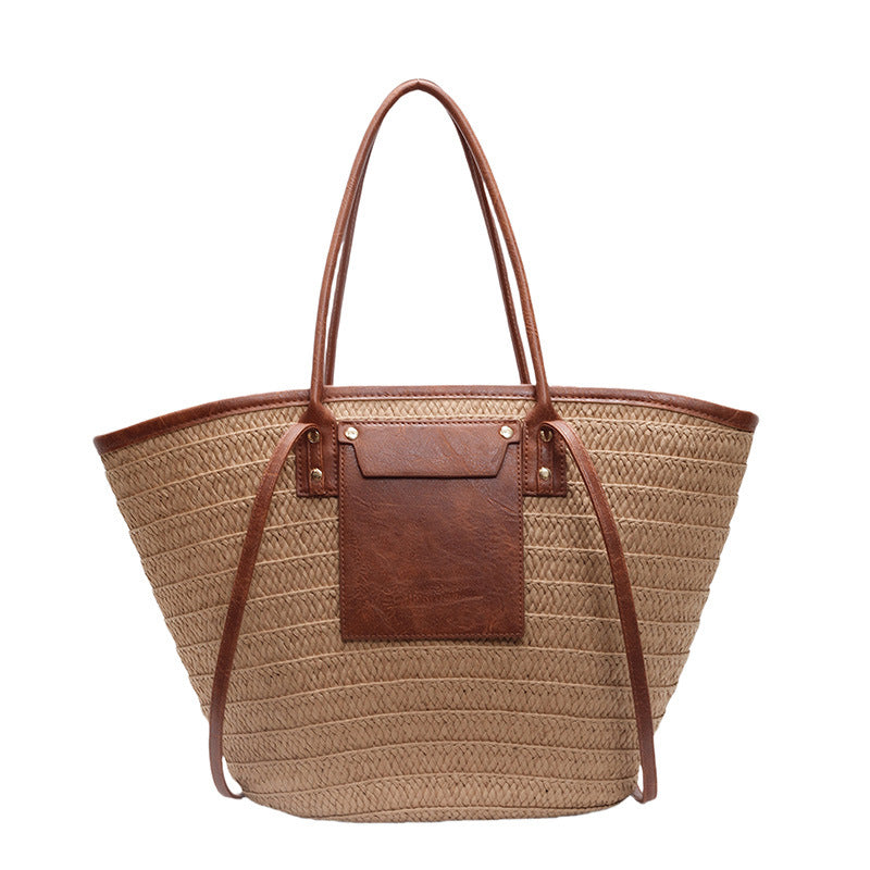 Straw Woven Bag by Trenches of Mariana