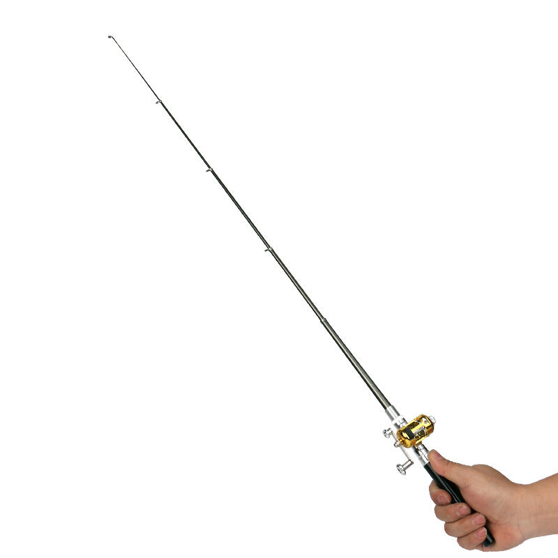 Portable Aluminum Fishing Rod with Reel by Trenches of Mariana