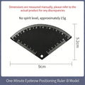 Trenches of Mariana 5-shape eyebrow drawing ruler for microblading, featuring precise mapping and shaping tool for permanent makeup.