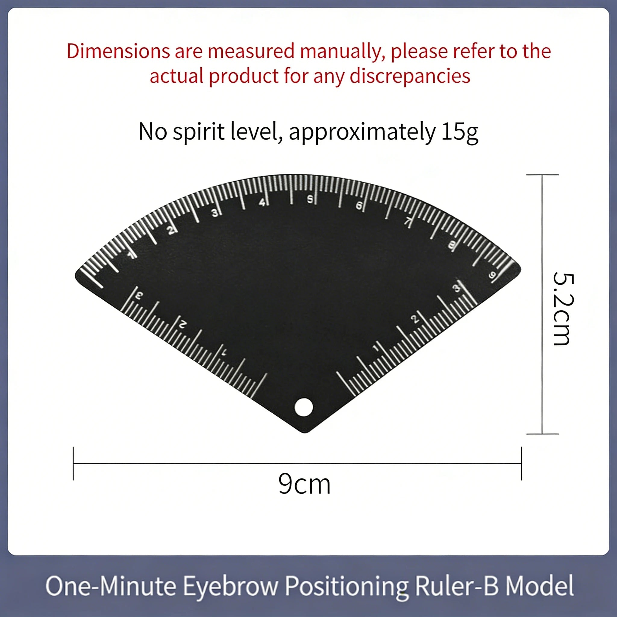Trenches of Mariana 5-shape eyebrow drawing ruler for microblading, featuring precise mapping and shaping tool for permanent makeup.