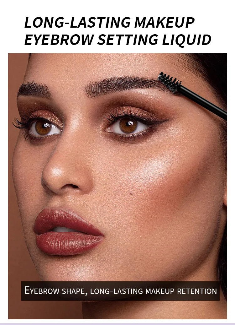 Trenches of Mariana waterproof clear eyebrow shaping gel, long-lasting, quick-drying 3D wild eyebrow glue for professional makeup.