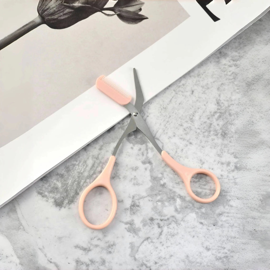 Brow trimming scissors with built-in comb - Trenches of Mariana
