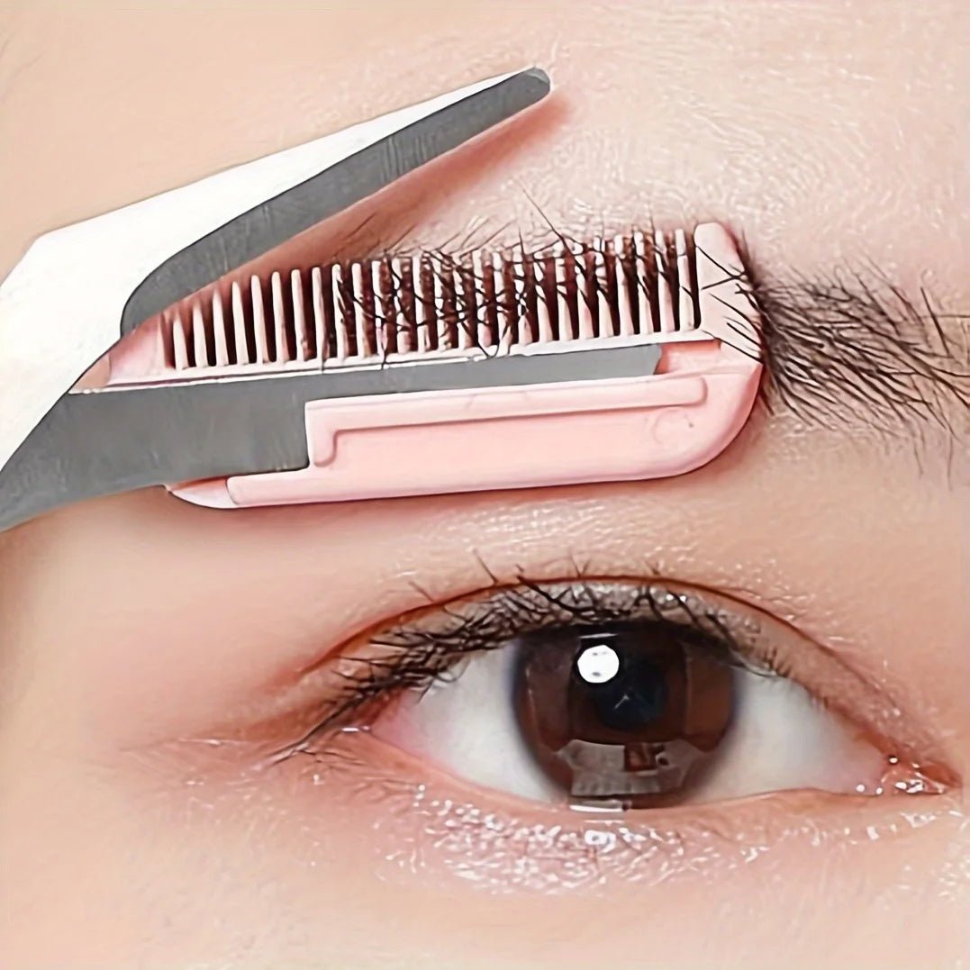 Brow trimming scissors with built-in comb - Trenches of Mariana