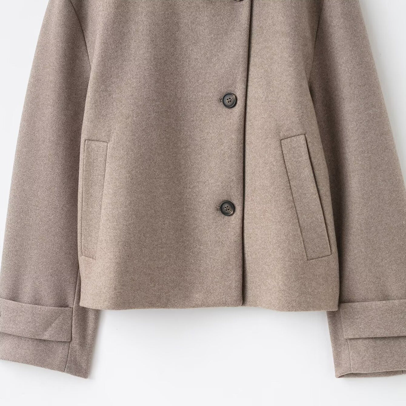 Casual Stand Collar Womens Jacket by Trenches of Mariana