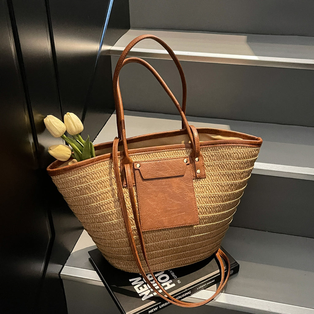 Straw Woven Bag by Trenches of Mariana