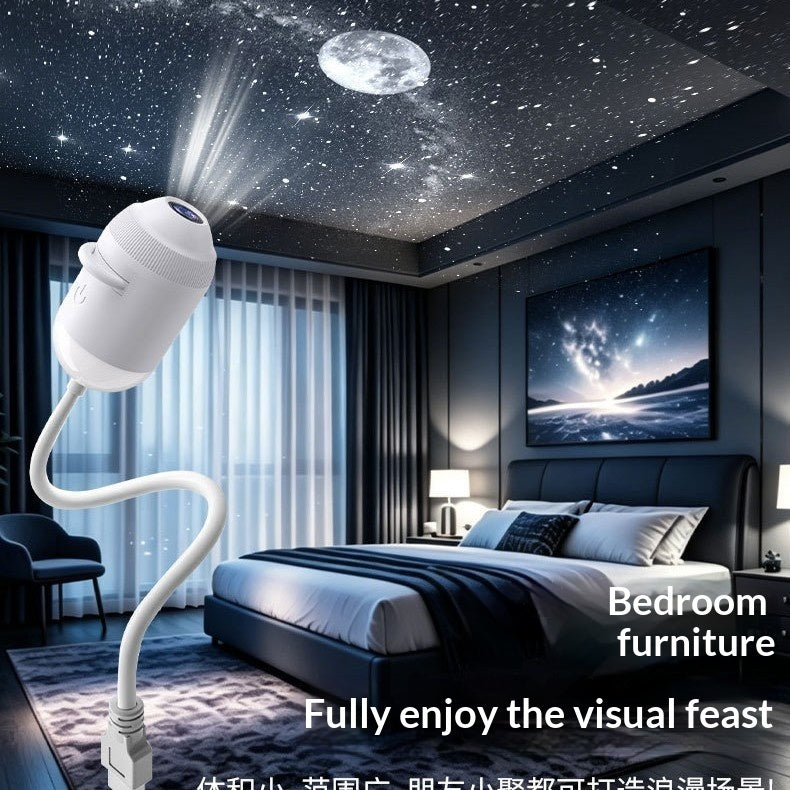 Starry Night Light Projector - Bedroom Ambiance Galaxy Star Projection Lamp for Romantic Ceiling Decor by Trenches of Mariana