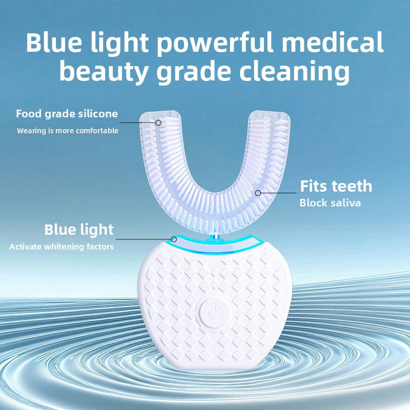 U-Shaped Sonic Electric Toothbrush with Charging Base by Trenches of Mariana