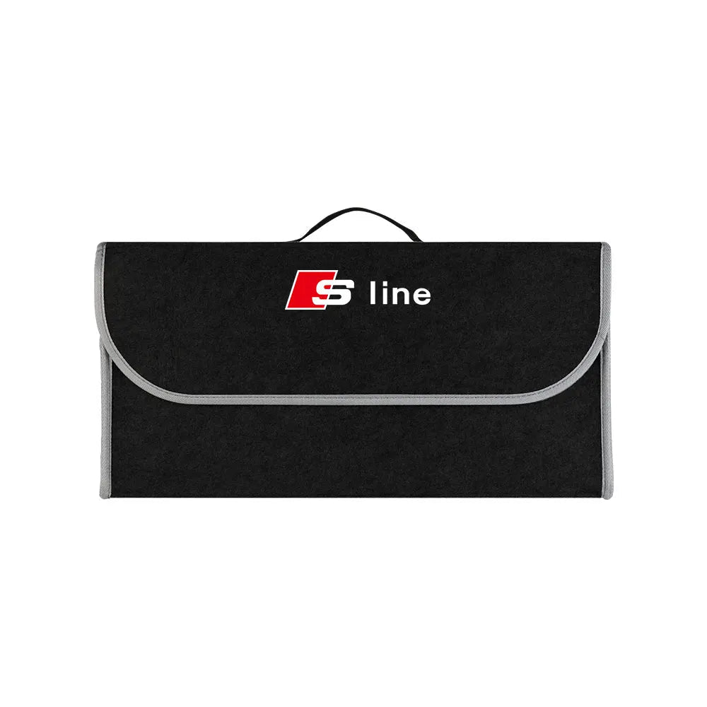 Trenches of Mariana car logo storage organizer with multiple compartments for vehicle organization and convenience.