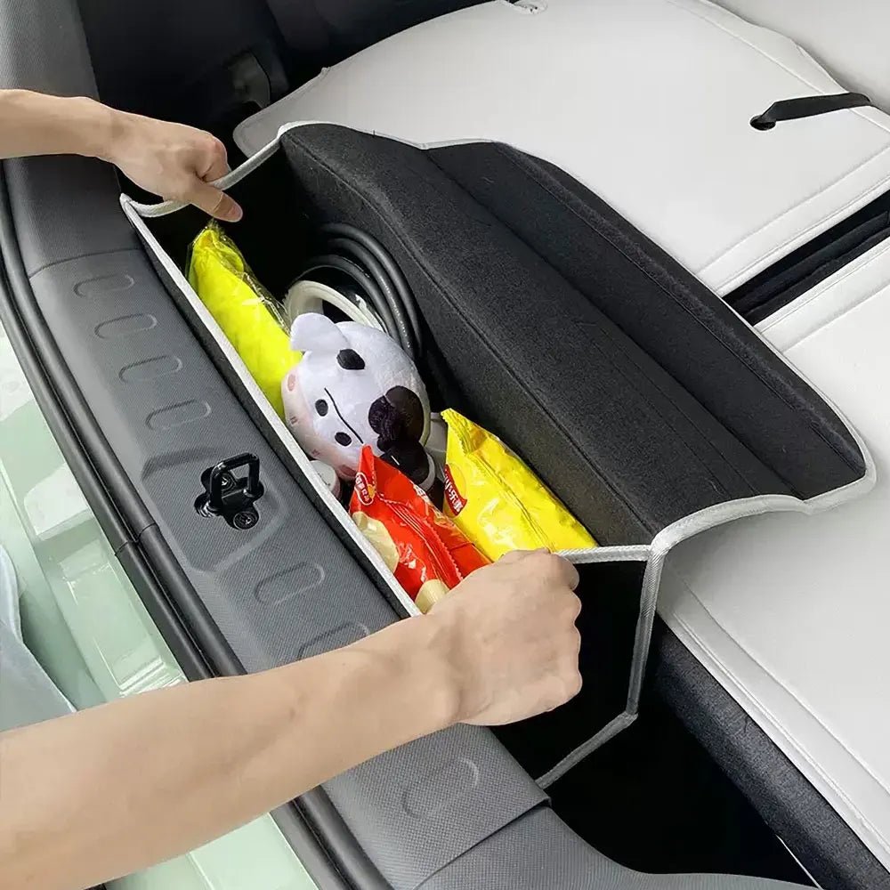 Trenches of Mariana car logo storage organizer with multiple compartments, designed to keep vehicle essentials tidy and accessible.