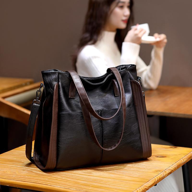 Fashionable Large-Capacity Women's Bag ? New Trendy Casual Handheld, Shouldered, or Crossbody Bag by Trenches of Mariana