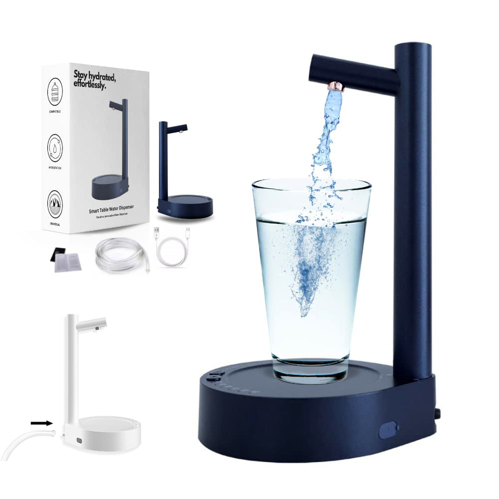 Desk Dispenser Electric Water Gallon Automatic Water Bottle Dispenser Rechargeable Water Dispenser by Trenches of Mariana