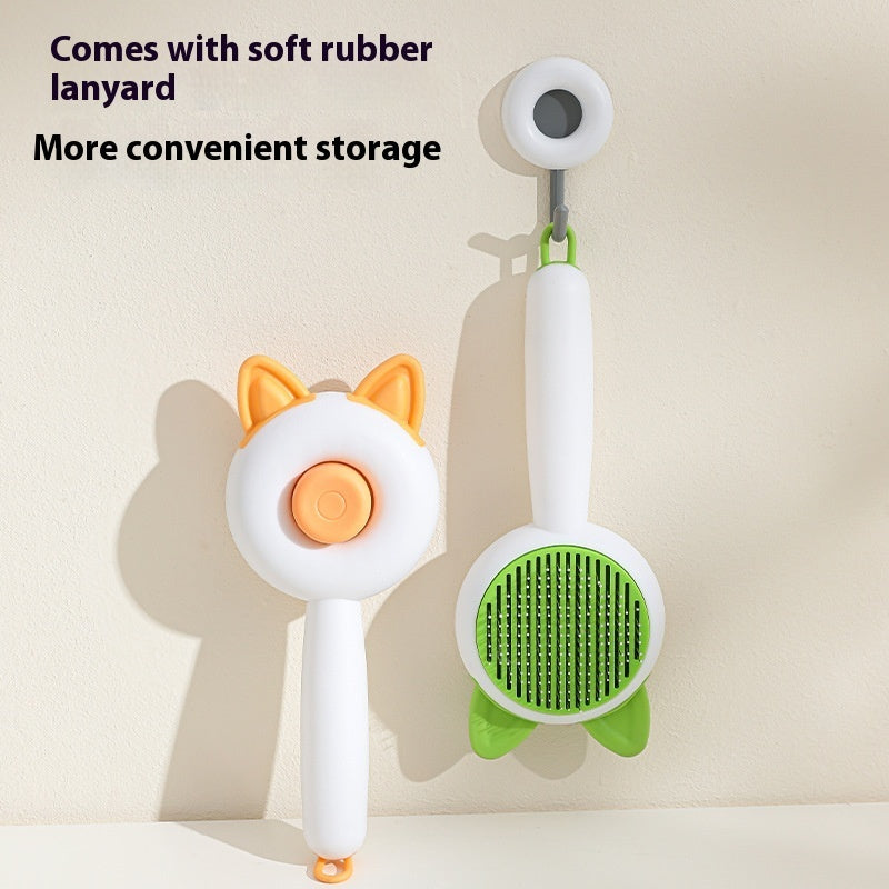 Pet Dog Brush Cat Comb Self Cleaning Pet Hair Remover Brush For Dogs Cats Grooming Tools Pets Dematting Comb Dogs Accessories Pet Products by Trenches of Mariana