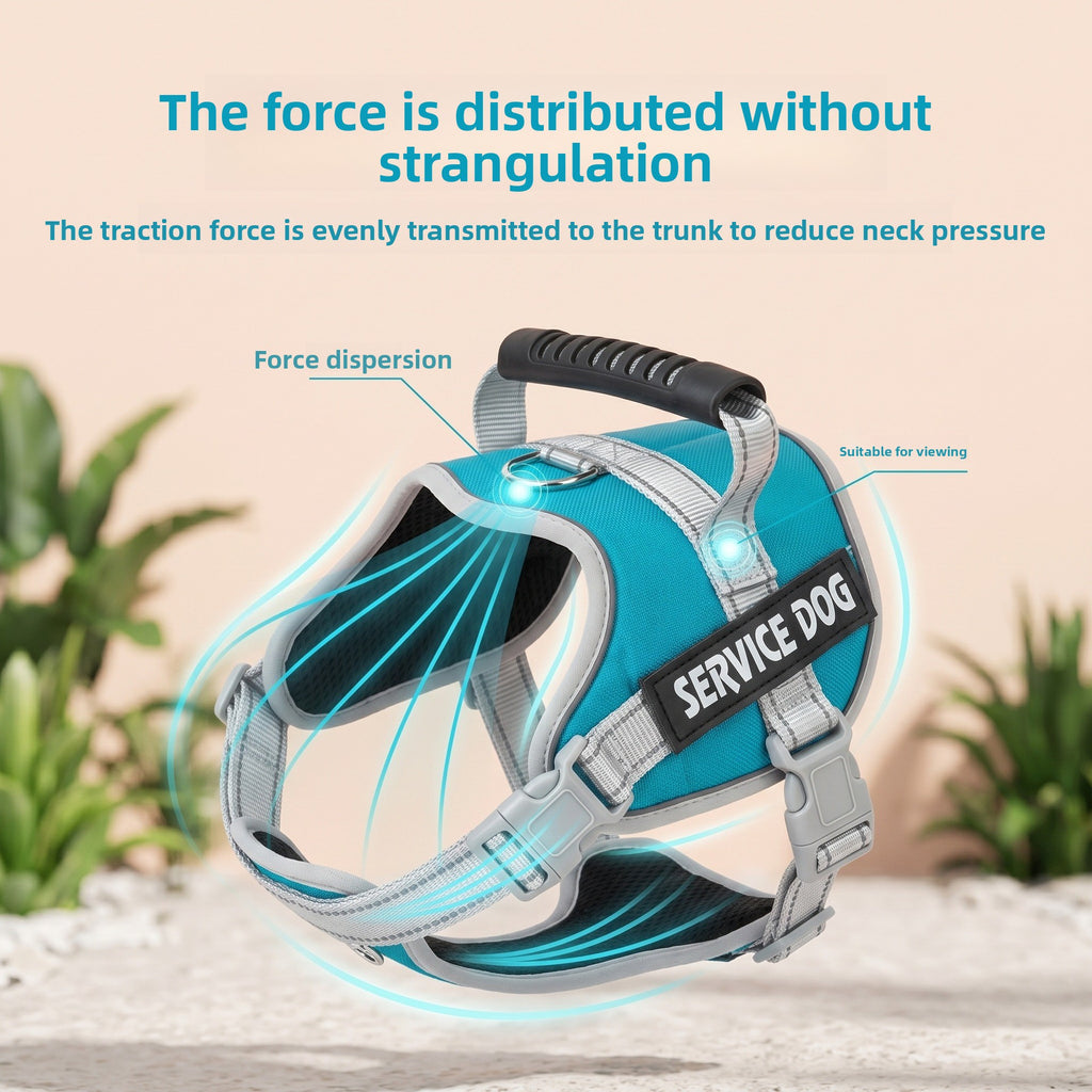 Adjustable Breathable Mesh Dog Harness by Trenches of Mariana
