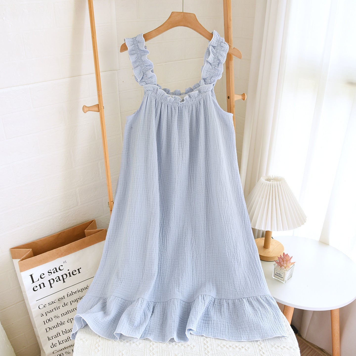 Cute long dress home clothes - Trenches of Mariana