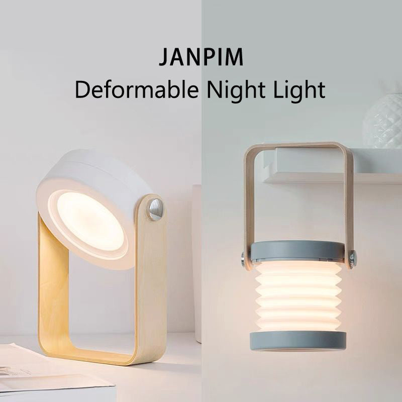 Foldable Touch Dimmable Reading LED Night Light Portable Lantern Lamp USB Rechargeable For Home Decor by Trenches of Mariana