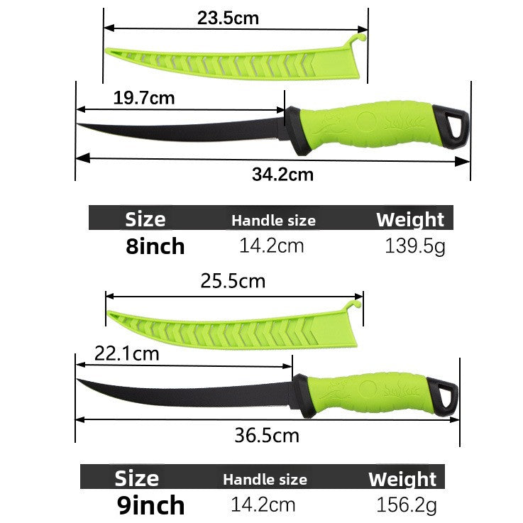 Rubber Handle Fishing Fillet Knife by Trenches of Mariana