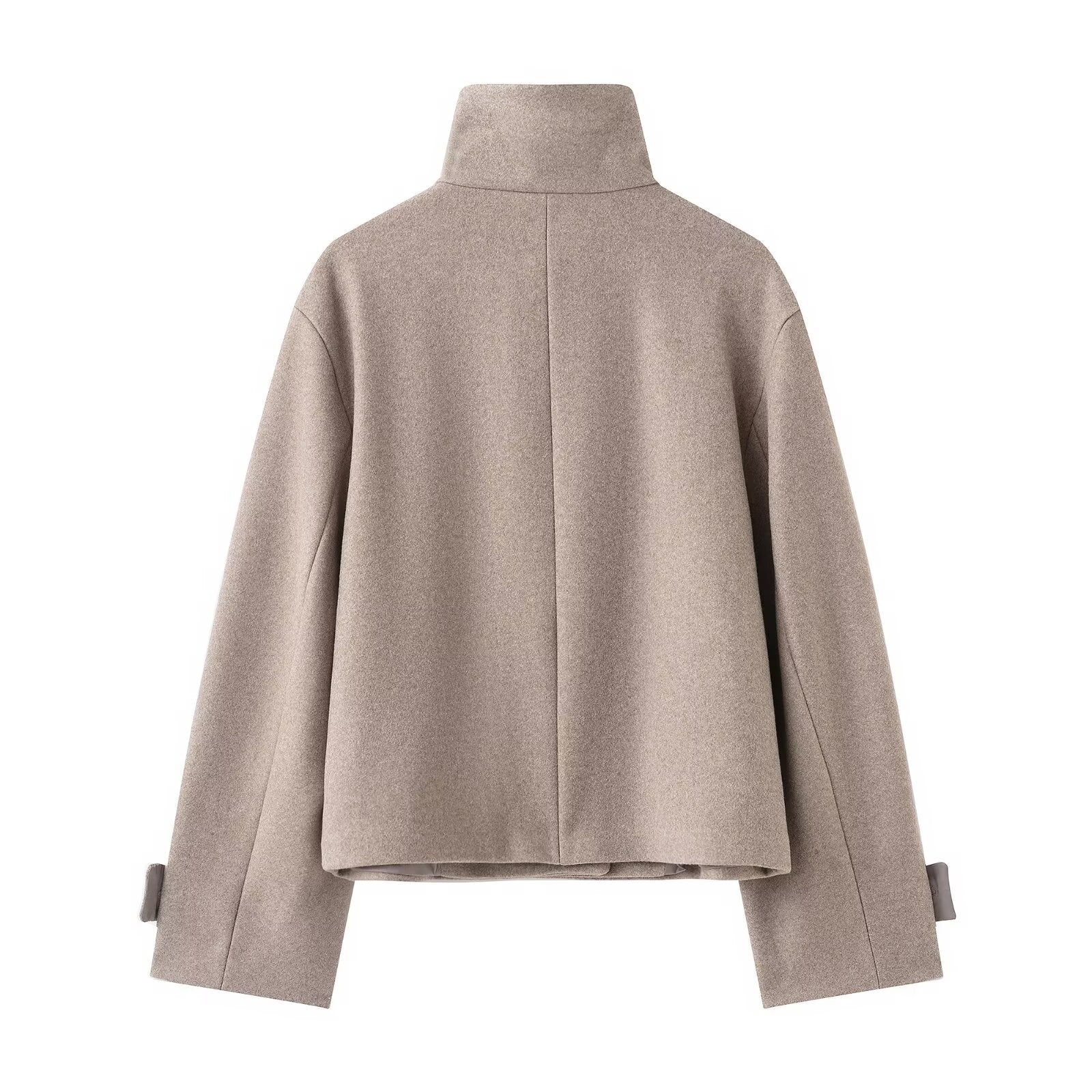 Casual Stand Collar Womens Jacket by Trenches of Mariana