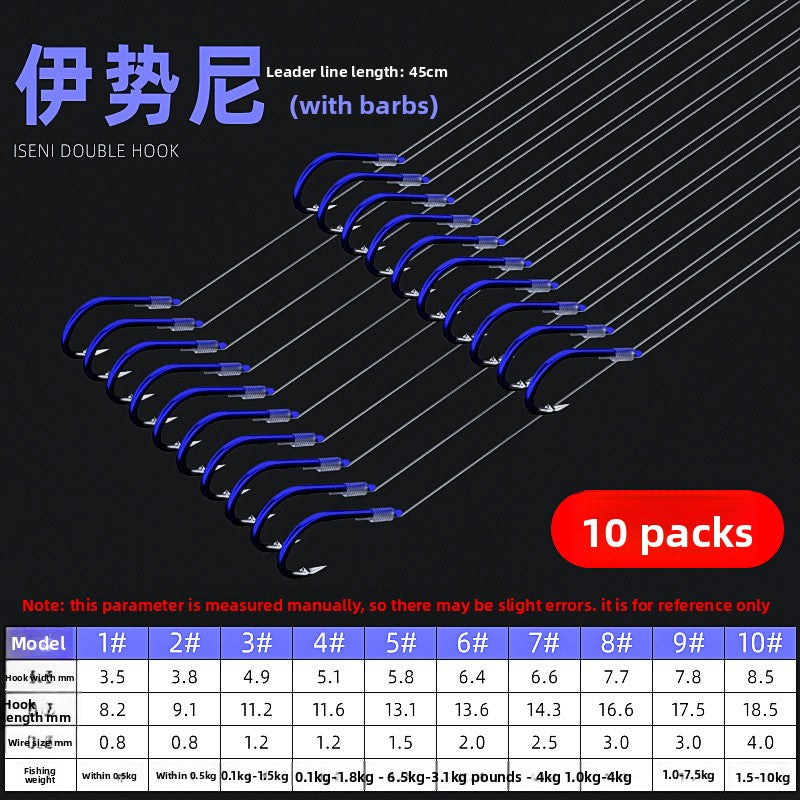 Blue Ghost Tooth Fishing Hook Set by Trenches of Mariana