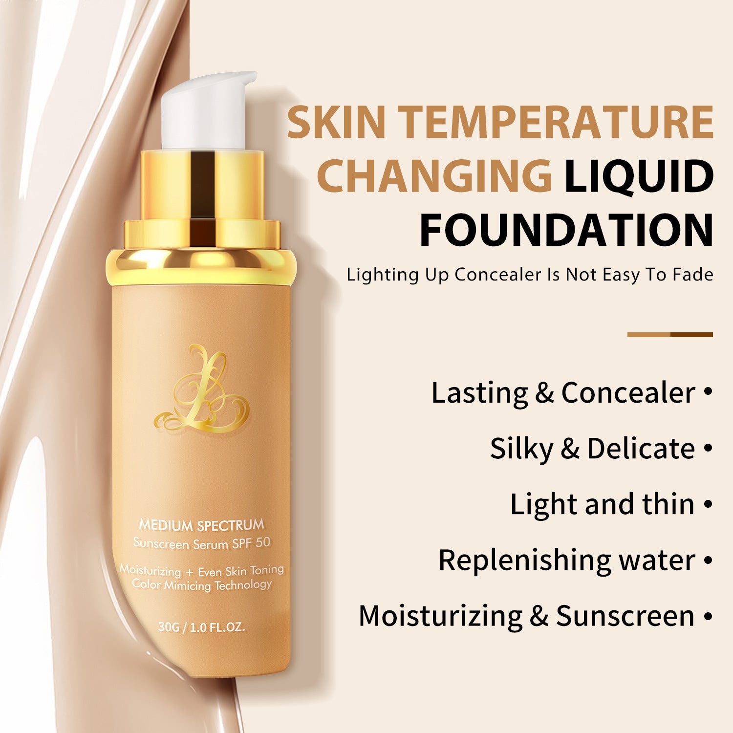 Color-changing foundation by Trenches of Mariana