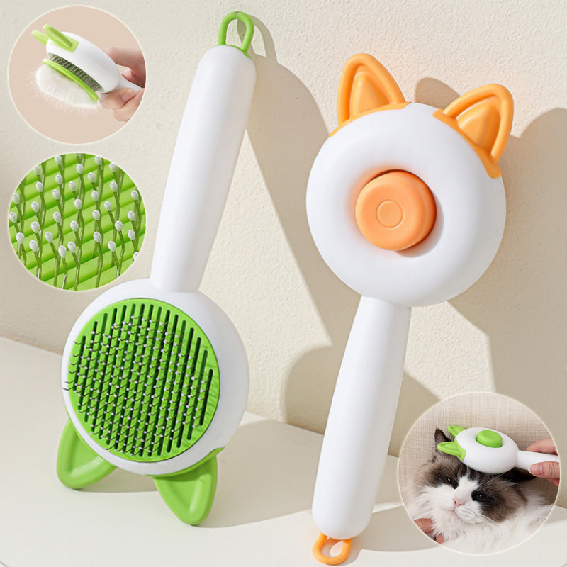Pet Dog Brush Cat Comb Self Cleaning Pet Hair Remover Brush For Dogs Cats Grooming Tools Pets Dematting Comb Dogs Accessories Pet Products by Trenches of Mariana
