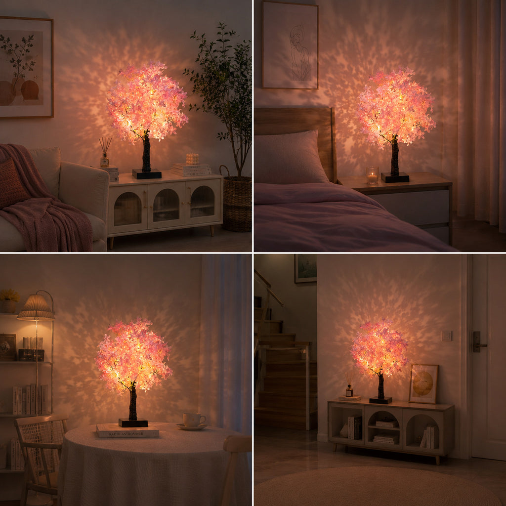 Cherry Blossom Tree Night Light by Trenches of Mariana