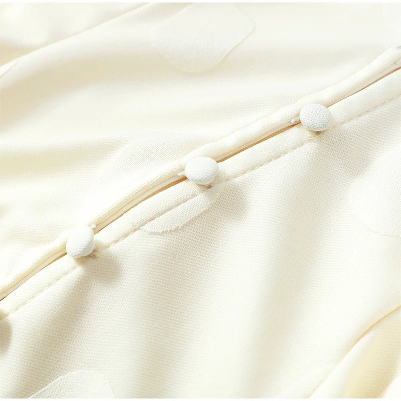 Elegant Solid Polka Dot Dress Women Sexy Deep V Neck Puff Sleeve Waist-cinching Mini A-line Dresses 2026 Summer Lady Party Robe - Trenches of Mariana