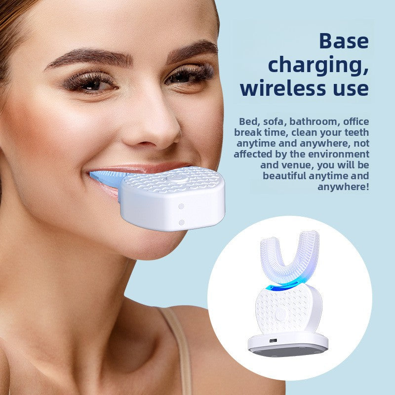 U-Shaped Sonic Electric Toothbrush with Charging Base by Trenches of Mariana