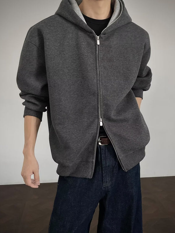 Stylish Hooded Zip Sweatshirt