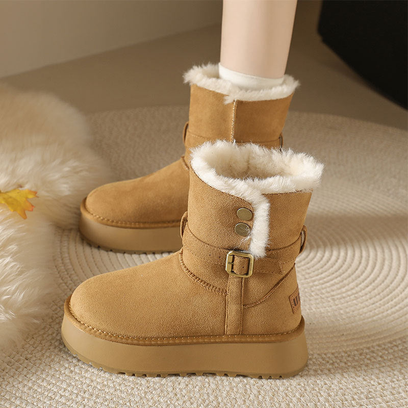Womens Winter Short Snow Boots by Trenches of Mariana