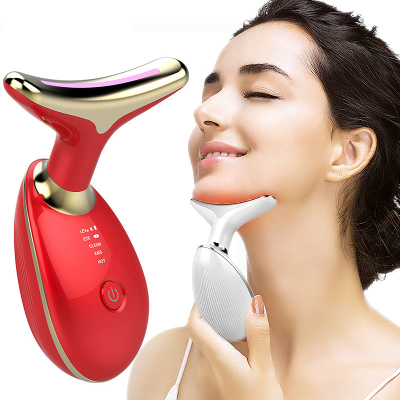 EMS Thermal Neck Lifting And Tighten Massager Electric Microcurrent Wrinkle Remover by Trenches of Mariana