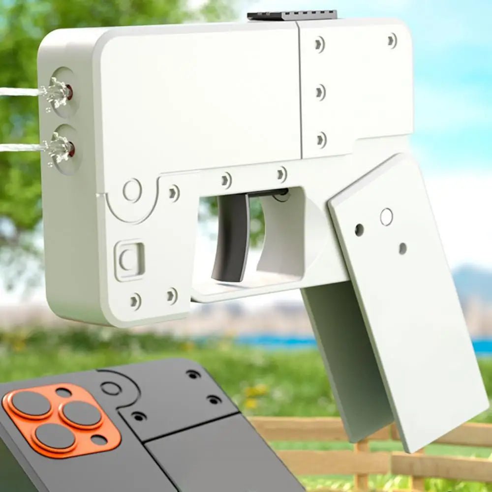 Folding iPhone Water Gun For Kids Toy Gun Folding Mobile Phone Beach Toys - Trenches of Mariana
