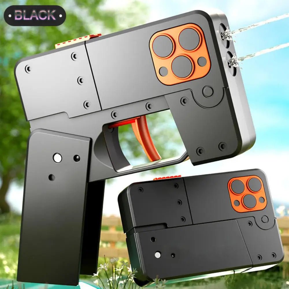 Folding iPhone Water Gun For Kids Toy Gun Folding Mobile Phone Beach Toys - Trenches of Mariana