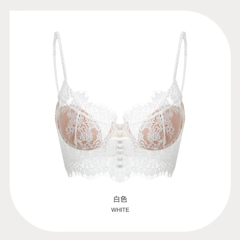 French Bra - Ultra-Thin Underwear with Side Smoothing & Anti-Sagging Support, Push-Up Bralette - Trenches of Mariana