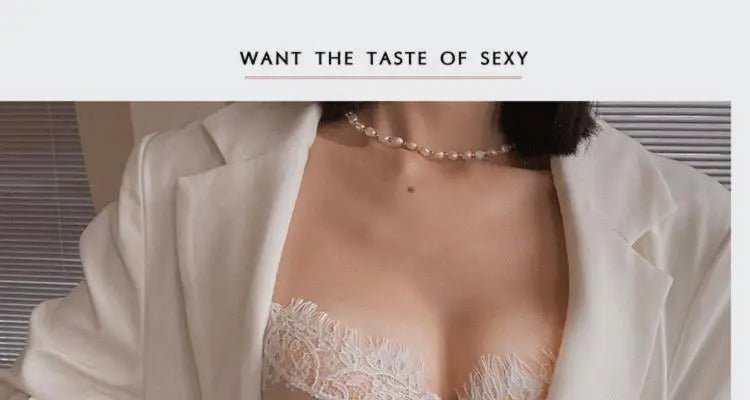 French Bra - Ultra-Thin Underwear with Side Smoothing & Anti-Sagging Support, Push-Up Bralette - Trenches of Mariana