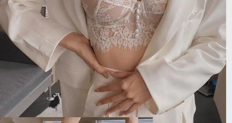 French Bra - Ultra-Thin Underwear with Side Smoothing & Anti-Sagging Support, Push-Up Bralette - Trenches of Mariana