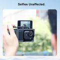 Trenches of Mariana Insta360 GO Ultra Vlog Camera Accessory mounted on the compact action camera for versatile filming.