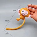 Long Tailed Plush Monkey Keychain - Trenches of Mariana
